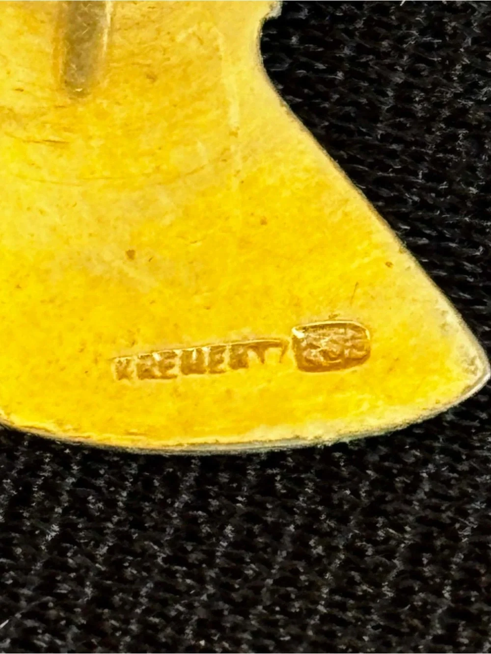 Vintage Krementz Men's Tie Pin 14K Gold Overlay in original box